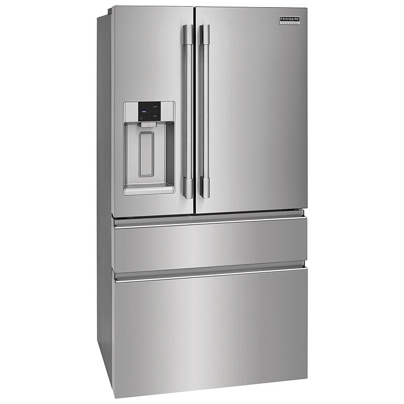 Frigidaire Professional 36 in. 21.4 cu. ft. Counter Depth 4-Door French Door Refrigerator with Ice & Water Dispenser - Stainless Steel, , hires