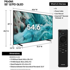 Samsung - 55" Class Q7FB QLED 4K UHD Smart Tizen TV, , hires