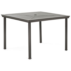 Montclair 5-Piece Patio Dining Set in Navy Blue with 4 Swivel Rockers and a 40 Inch Square Table, , hires