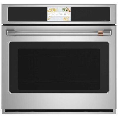 Cafe Professional Series 30" 5.0 Cu Ft. Electric Smart Wall Oven with True European Convection & Self Clean - Stainless Steel | CTS90DP2NS1