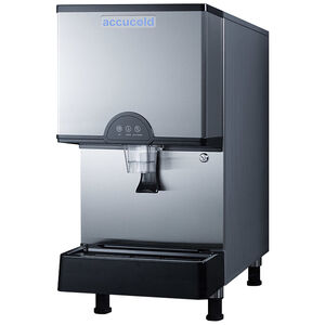 Summit 17 in. Freestanding Ice Maker with 11 Lbs. Ice Storage Capacity & Digital Touchpad Controls - Stainless Steel, , hires