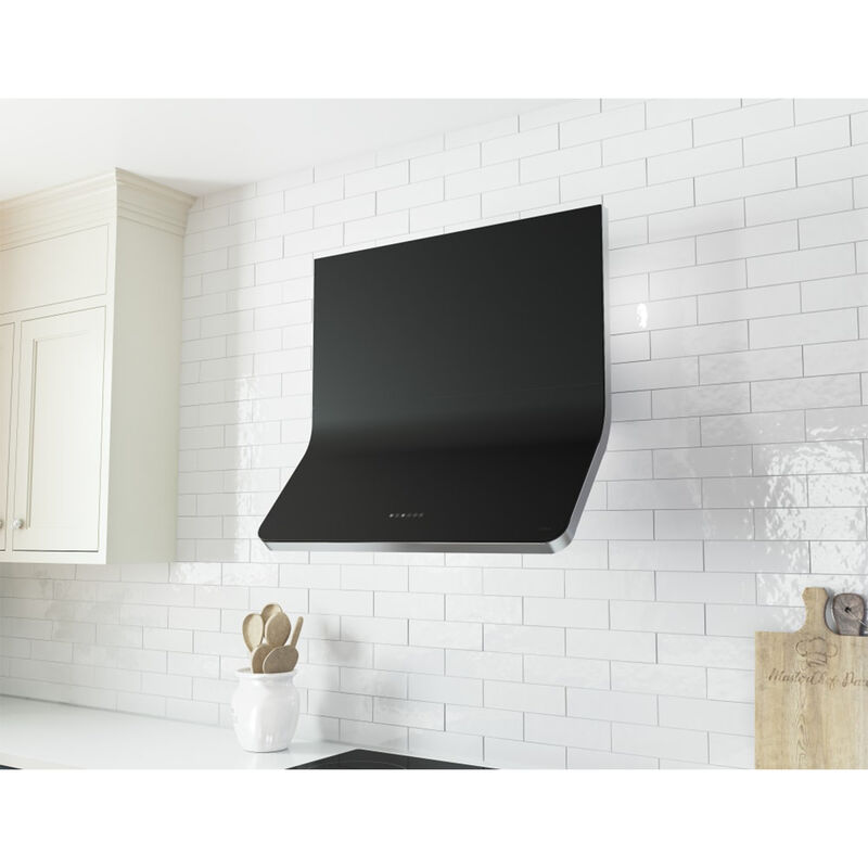 Zephyr Designer Collection 36 in. Convertible Unique Style Style Range Hood with 3 Fan Speeds & 6 LED Lights - Matte Black, , hires