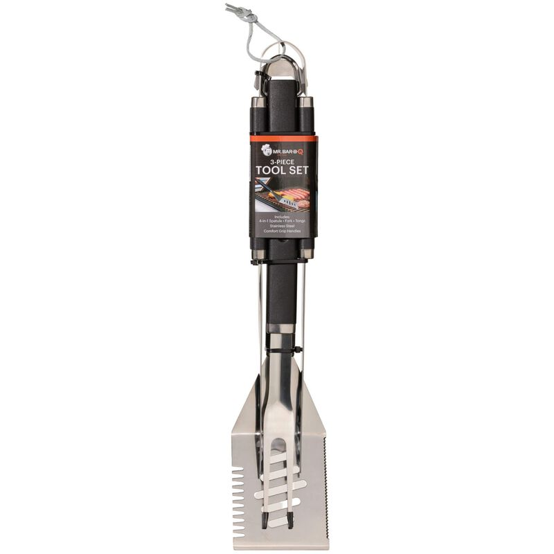 MR. BAR-B-Q 3 Piece Grilling Tool Set, , hires