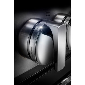 JennAir Noir Series 30 in. 4.1 cu. ft. Smart True European Convection Gas Range with 4 Sealed Burners - Stainless Steel, , hires