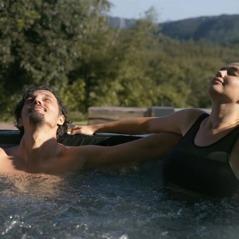 EZLIFE Cabo 4-5 Person Corner Cut Eco Foam Hot Tub, , hires