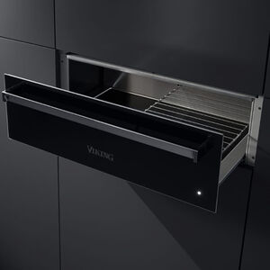 Viking 30 in. 1.9 cu. ft. Warming Drawer - Black Glass, , hires