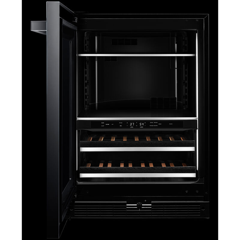 JennAir Noir Series 24 in. 5.0 cu. ft. Built-In Beverage Center with Fixed Shelves & Digital Control - Black, , hires