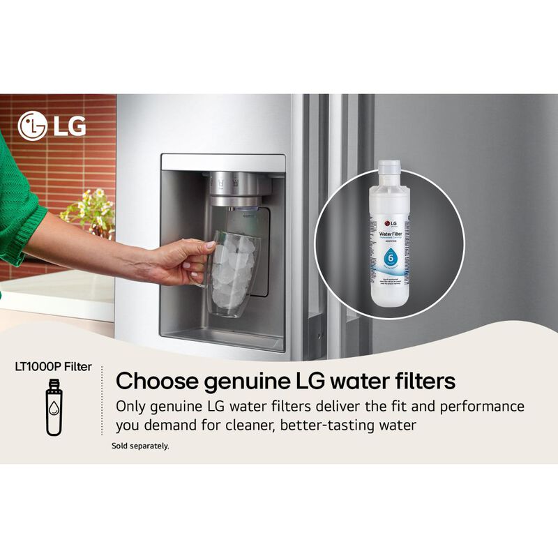 LG 36 in. 28.6 cu. ft. Smart 4-Door French Door Refrigerator with ...