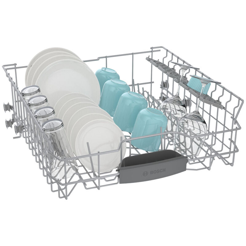 Bosch 100 Series 24 in. Front Control Smart Dishwasher with 50 dBa Sound Level, PureDry & Pocket - Stainless Steel, , hires