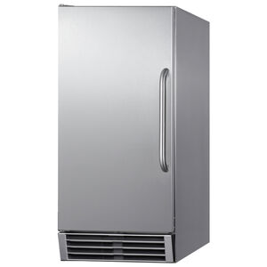 Summit 15 in. Built-In Undercounter Outdoor Commercial-Use Ice Maker with 25 lb. Ice Storage, Auto-Defrost & Digital Control - Stainless Steel, , hires