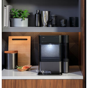 GE Profile 13 in. Smart Ice Maker with 3 lb. Ice Storage & Digital Control - Black Stainless, , hires