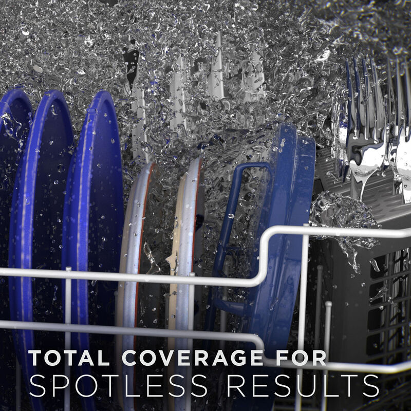 GE 24 in. Top Control Flush-Mount Dishwasher with 55 dBA Sound Level & Dry Boost - Fingerprint Resistant Stainless Steel, , hires