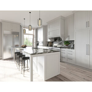 Zephyr 38 in. Ducted Standard Style Range Hood with 3 Fan Speeds & 4 LED Lights - Stainless Steel, , hires