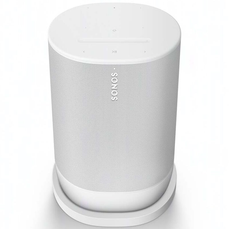 Sonos Move 2 Portable Rechargeable Spashproof Bluetooth & Wi-Fi Speaker - White, White, hires