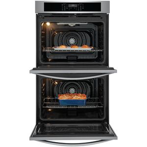 Frigidaire 30 in. 10.6 cu. ft. Top Control Electric Double Wall Oven With Standard Convection - Stainless Steel, Stainless Steel, hires