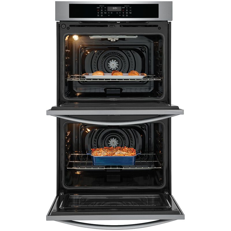 Frigidaire 30 in. 10.6 cu. ft. Top Control Electric Double Wall Oven With Standard Convection - Stainless Steel, Stainless Steel, hires