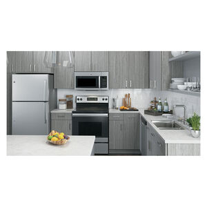 GE 30 in. 1.6 cu. ft. 950W Over-the-Range Microwave with 300 CFM - Stainless Steel, Stainless Steel, hires