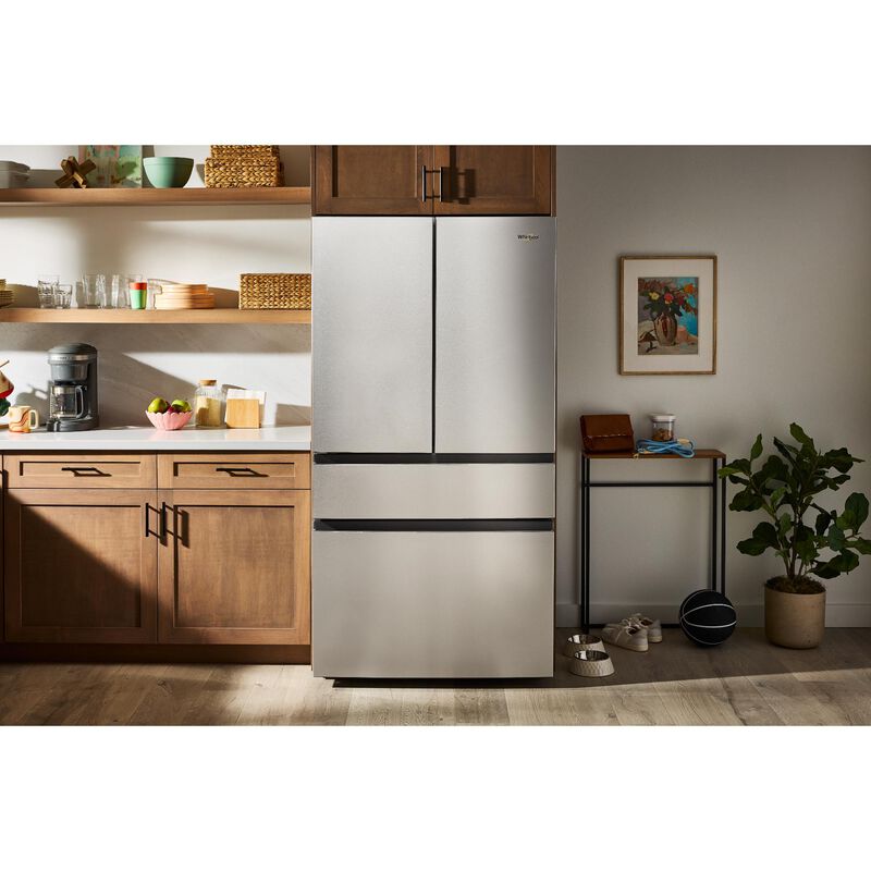 Whirlpool 36 in. 29.8 cu. ft. 4-Door French Door Refrigerator with Internal Water Dispenser - Fingerprint Resistant Stainless Steel, Fingerprint Resistant Stainless, hires