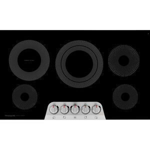 Frigidaire Gallery 36 in. 5-Burner Electric Cooktop with Simmer Burner & Power Burner - Stainless Steel, , hires