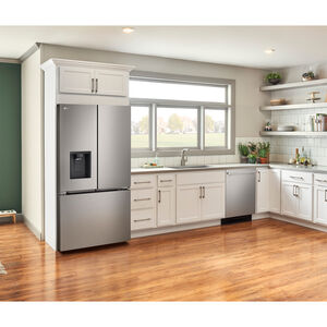 LG 24 in. Top Control Flush-Mount Smart Dishwasher with 46 dBA Sound Level, 3rd-Rack & Dynamic Heat Dry with AutoVent Dry - PrintProof Stainless Steel, , hires