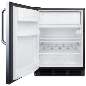 Summit 24 in. 5.1 cu. ft. Undercounter Refrigerator - Stainless Steel, , hires