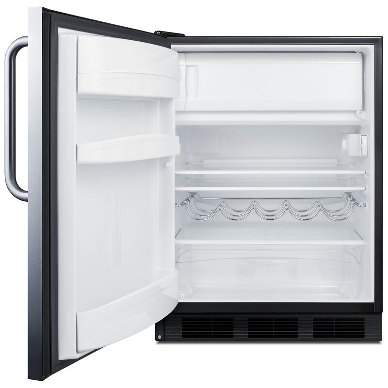 Summit 24 in. 5.1 cu. ft. Undercounter Refrigerator - Stainless Steel, , hires