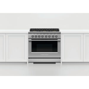 Fisher & Paykel Series 7 Professional 36 in. 5.3 cu. ft. Convection Oven Freestanding LP Gas Range with 6 Sealed Burners - Stainless Steel, , hires