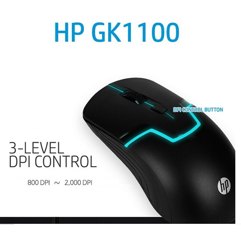 HP Gaming Gear Wired Waterproof RGB Gaming Keyboard and 7 Color Mouse Combo, , hires