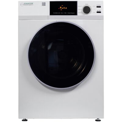 Equator Deluxe 24 in. 4.0 cu. ft. Stackable Electric Dryer with Sensor Dry, Sanitize & Steam Cycle - White | ED880DL