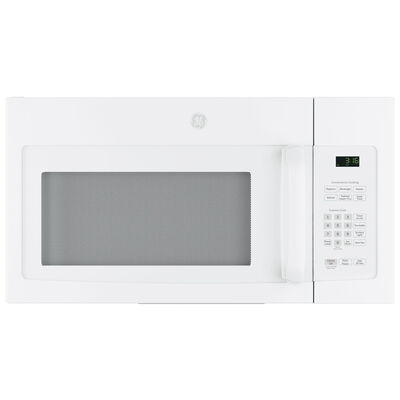 GE 30" 1.6 Cu. Ft. Over-the-Range Microwave with 10 Power Levels & 300 CFM - White | JVM3162DJWW