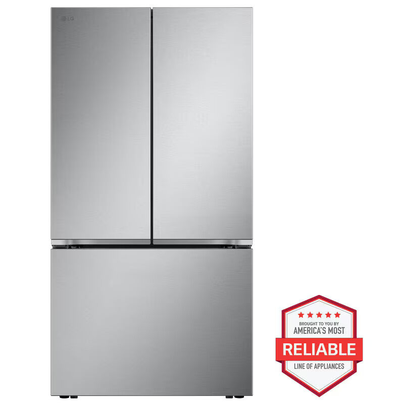 LG 36 in. 26.5 cu. ft. Smart Counter Depth French Door Refrigerator with Internal Water Dispenser - PrintProof Stainless Steel, PrintProof Stainless Steel, hires