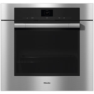 Miele ContourLine Series 30" 4.6 Cu. Ft. Electric Smart Wall Oven with Standard Convection & Self Clean - Clean Touch Steel, , hires