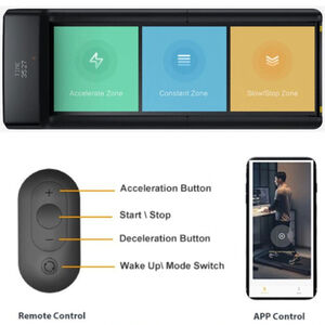 King Smith Walking Pad C2 Foldable Under Desk Treadmill -Black, , hires