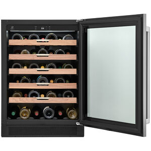 Electrolux 24 in. Freestanding Wine Cooler with Wood Racks, Single Temperature Zone & 41 Bottle Capacity - Stainless Steel, , hires