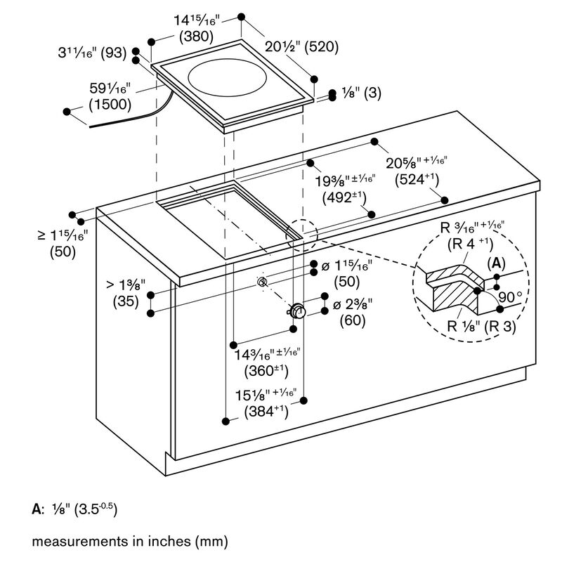 Gaggenau Vario 400 Series 15 in. 1-Burner Smart Induction Cooktop with Power Burner - Black, , hires