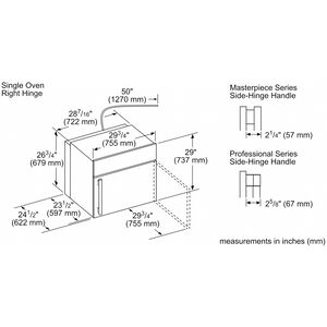 Thermador Masterpiece Series 30 in. 4.5 cu. ft. Smart Electric Single Wall Oven with True European Convection - Stainless Steel, , hires