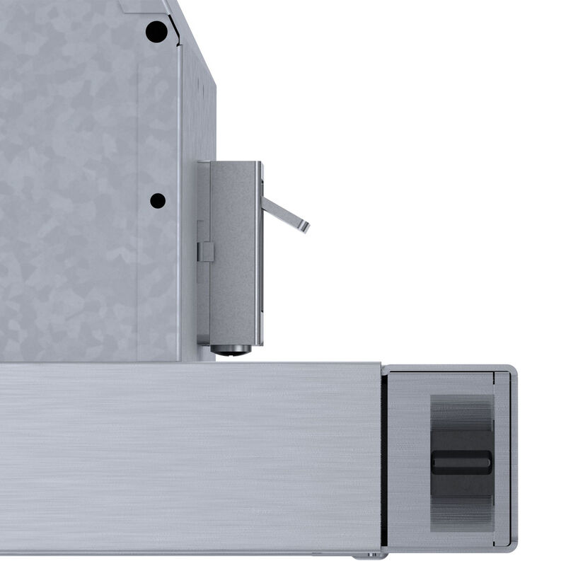 Bosch 500 Series 30 in. Convertible Slide-Out Style Range Hood with 300 CFM, 3 Fan Speeds & 2 Halogen Lights - Stainless Steel, , hires