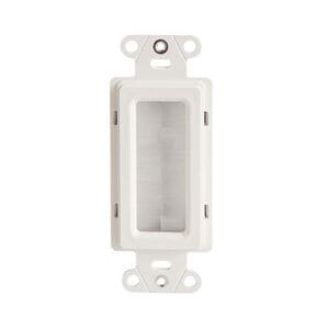 Sanus Systems Cable Management Brush Wall Plate - White, , hires