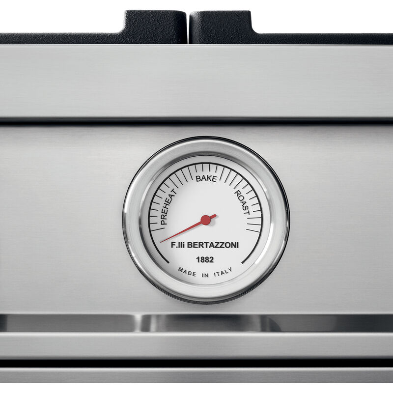 Bertazzoni Master Series 30 in. 4.7 cu. ft. Convection Oven Freestanding Natural Gas Range with 5 Sealed Burners - Stainless Steel, Stainless Steel, hires