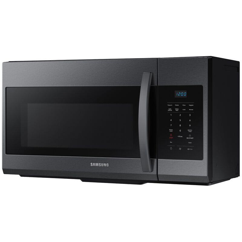 Samsung 30 in. 1.7 cu. ft. 1000W Over-the-Range Microwave with 300 CFM - Black Stainless, Black Stainless, hires