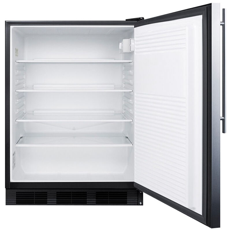 Summit 24 in. 5.5 cu. ft. Undercounter Refrigerator - Stainless Steel, , hires