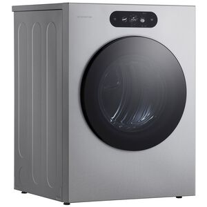 LG Signature 29 in. 9.0 cu. ft. Smart Stackable Electric Dryer with Built-In Intelligence, TurboSteam, AI Sensor Dry & Sanitize Cycle - Brushed Platinum Steel, , hires