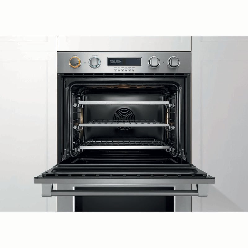 Fisher Paykel Pro Series 7 30 in. 8.2 cu. ft. Top Control Electric Double Wall Oven with True European Convection - Stainless Steel, , hires
