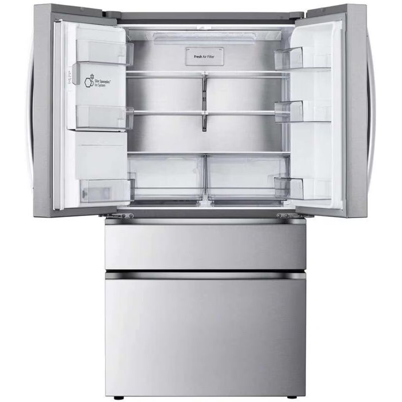 LG 36 in. 28.6 cu. ft. Smart 4-Door French Door Refrigerator with Ice & Water Dispenser - PrintProof Stainless Steel, PrintProof Stainless Steel, hires