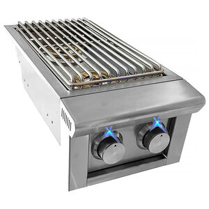 XO Performance 13 in. Liquid Propane Twin Side Burner - Stainless Steel, , hires