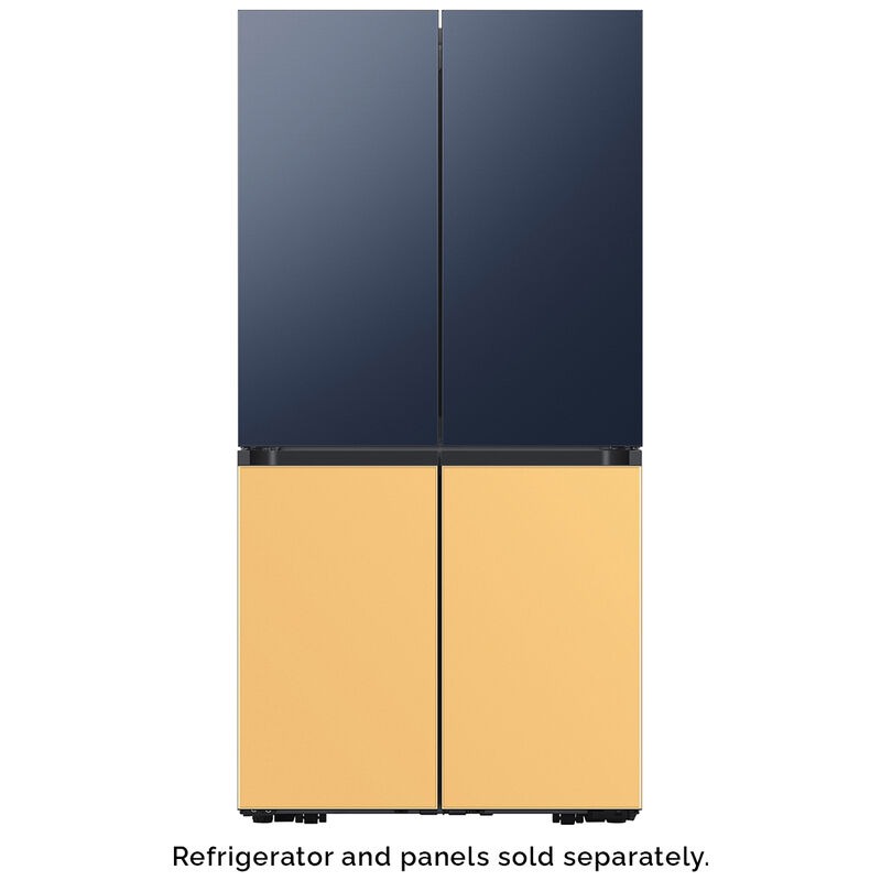 Samsung Bespoke 4-Door Flex Bottom Panel for Refrigerators - Sunrise Yellow Glass, , hires