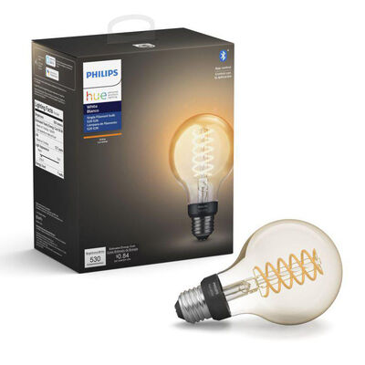 Philips - Hue White Filament G25 Bluetooth Smart LED Bulb - Amber | 551796