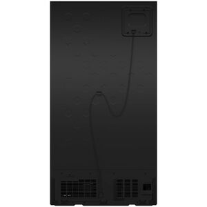 GE 36 in. 23.6 cu. ft. Counter Depth Side-by-Side Refrigerator with Ice & Water Dispenser - Black, Black, hires