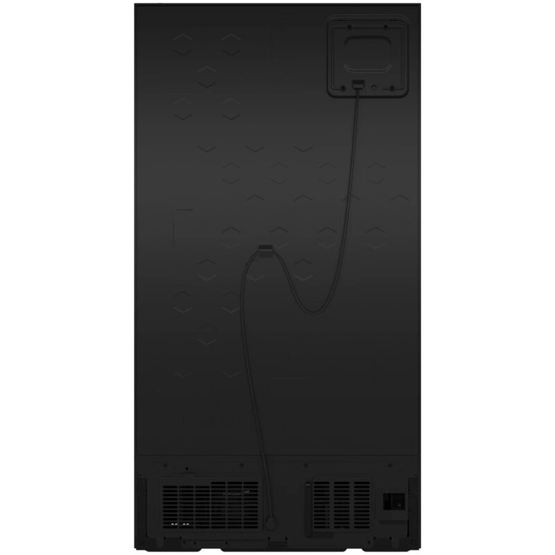 GE 36 in. 23.6 cu. ft. Counter Depth Side-by-Side Refrigerator with Ice & Water Dispenser - Black, Black, hires