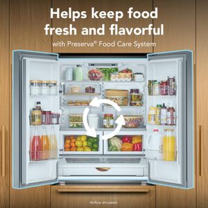 KitchenAid 36 in. 21.9 cu. ft. Counter Depth French Door Refrigerator with Internal Water Dispenser - Custom Panel Ready, Custom Panel Required, hires
